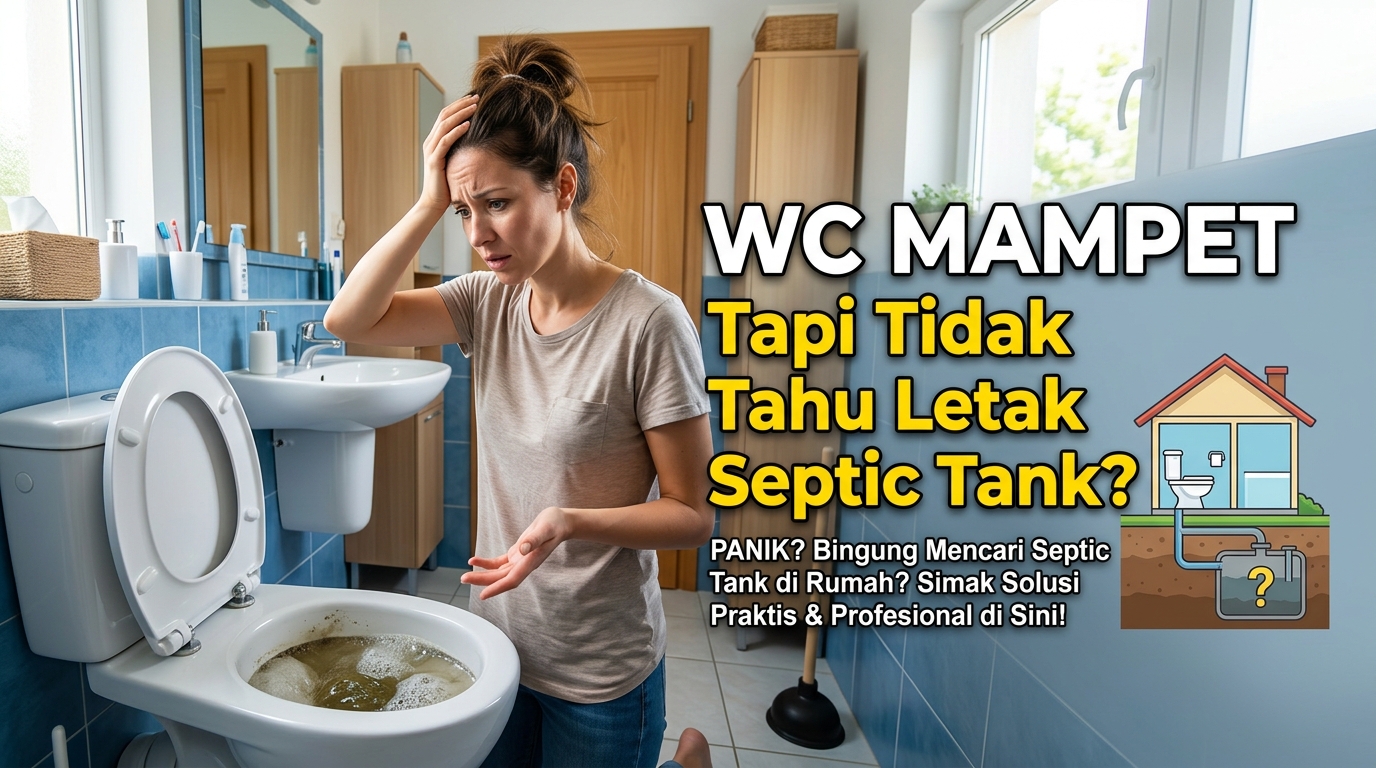 WC Mampet Tapi Tidak Tahu Letak Septic Tank? Ini Cara Mengatasinya